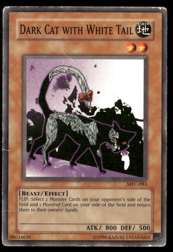 Dark Cat with White Tail MFC-083 Magician's Force Common