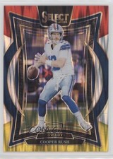 2024 Panini Select Concourse Red & Yellow Shock Prizm Cooper Rush #22 19jf