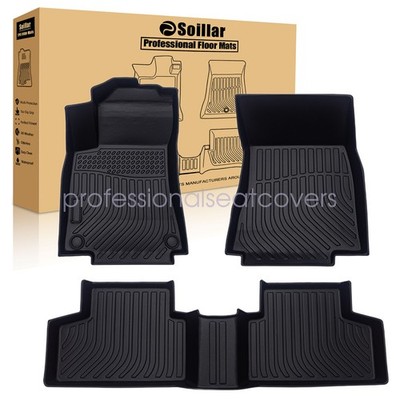 Fits 2020-2025 Mercedes-Benz GLB Class TPE 3D 2 Row Floor Mats Liner Set Black