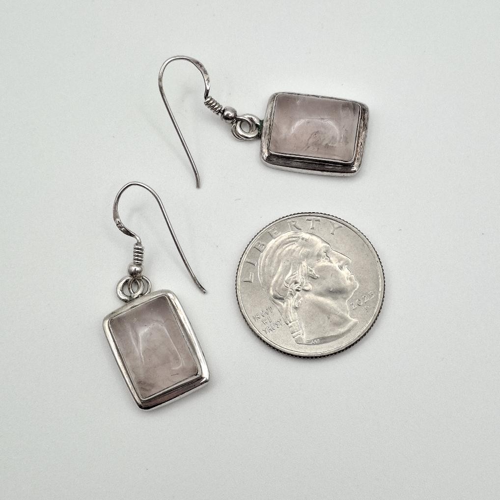 Signed SJ 925 Sterling Silver Rectangular Cabocho… - image 12