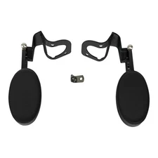 Black Adjustable Passenger Armrests Fit For Harley Road Electra Glide 2014-2025