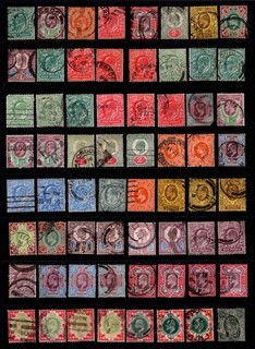 GB KEVII Selection on Vintage Sheet Used