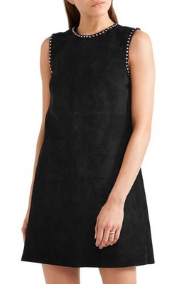 studded a line dress Pearl Fade | Studded Denim Dress