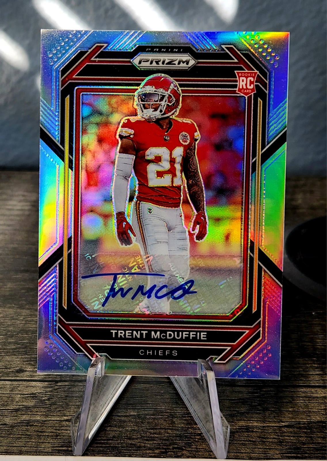 🔥 2022 Prizm Silver RC Trent Mcduffie Rookie Auto Rookie CHIEFS 🔥 READ 