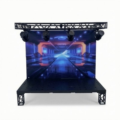 Figuren-Display mit Scheinwerfern Modular Modell-Hintergrund mit Gitterträgern