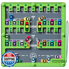 Magnetic Alphabet Maze Montessori Toy - Educational Toddler Letter Puzzle Game