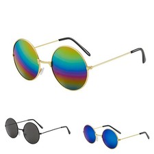 Sunglasses Round Home Fashion Hippie Personality Sun Protection AC Alloy