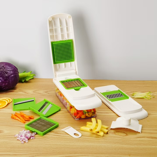 Mainstays 11 Pieces Multi-Function Nice Dicer and Mandoline, Stainless Steel, Gr - Picture 3 of 7