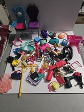 Monster High, Barbie, Ever After Large Lot Of Accessories Clothes Brushes More