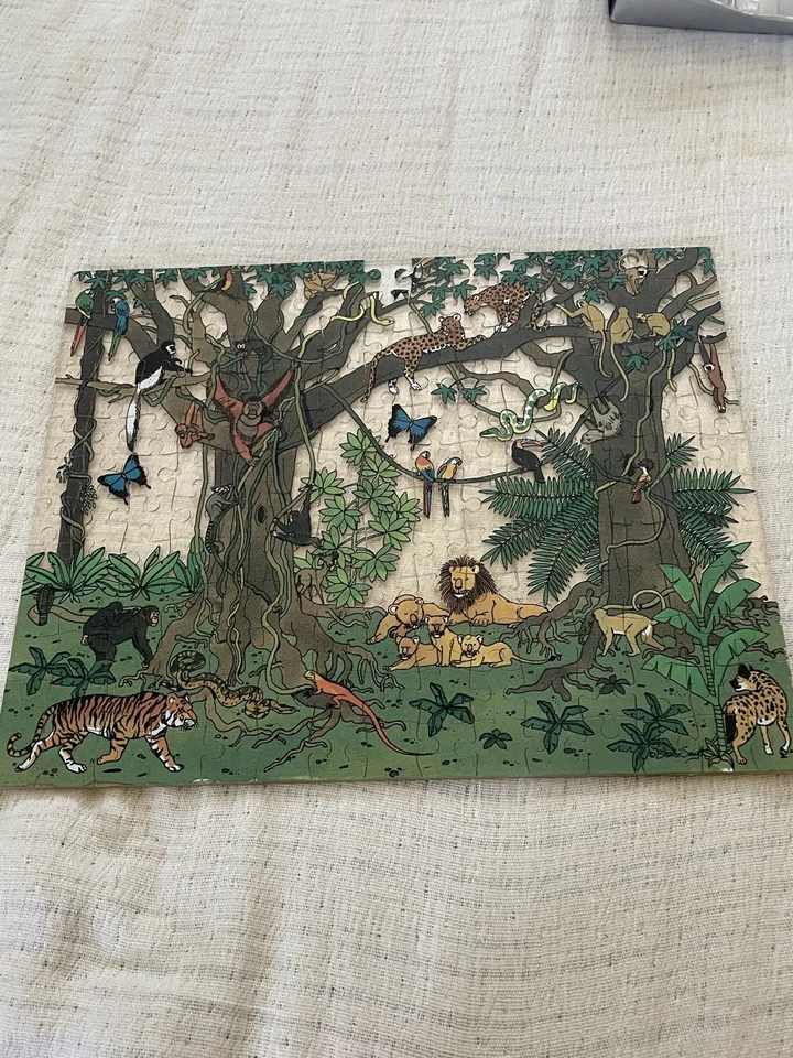 Lote de 2 Póster Retro Rompecabezas 3D Animales Safari Selva Años 80 De Colección  Foto 2 de 4
