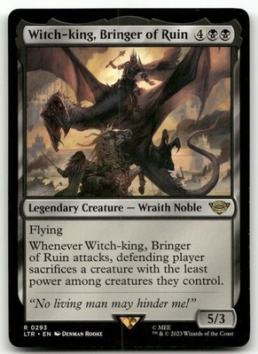 Witch-king, Bringer of Ruin #293 (NM) Lord of the Rings LTR Magic MTG
