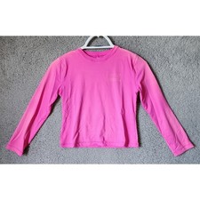 Vineyard Vines Rash Guard Kids Size M 10-12 Pink Long Sleeve Whale Logo Swim Top