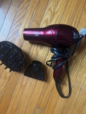 Conair Infiniti Pro Professional Hair Dryer Diffuser Maroon Black Electric
