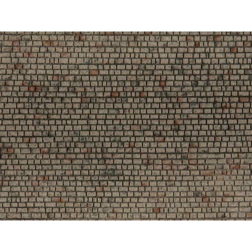 NOCH 0060372 H0 Maçonnerie parallélépipède haut de gamme avec gravure 3D en relief