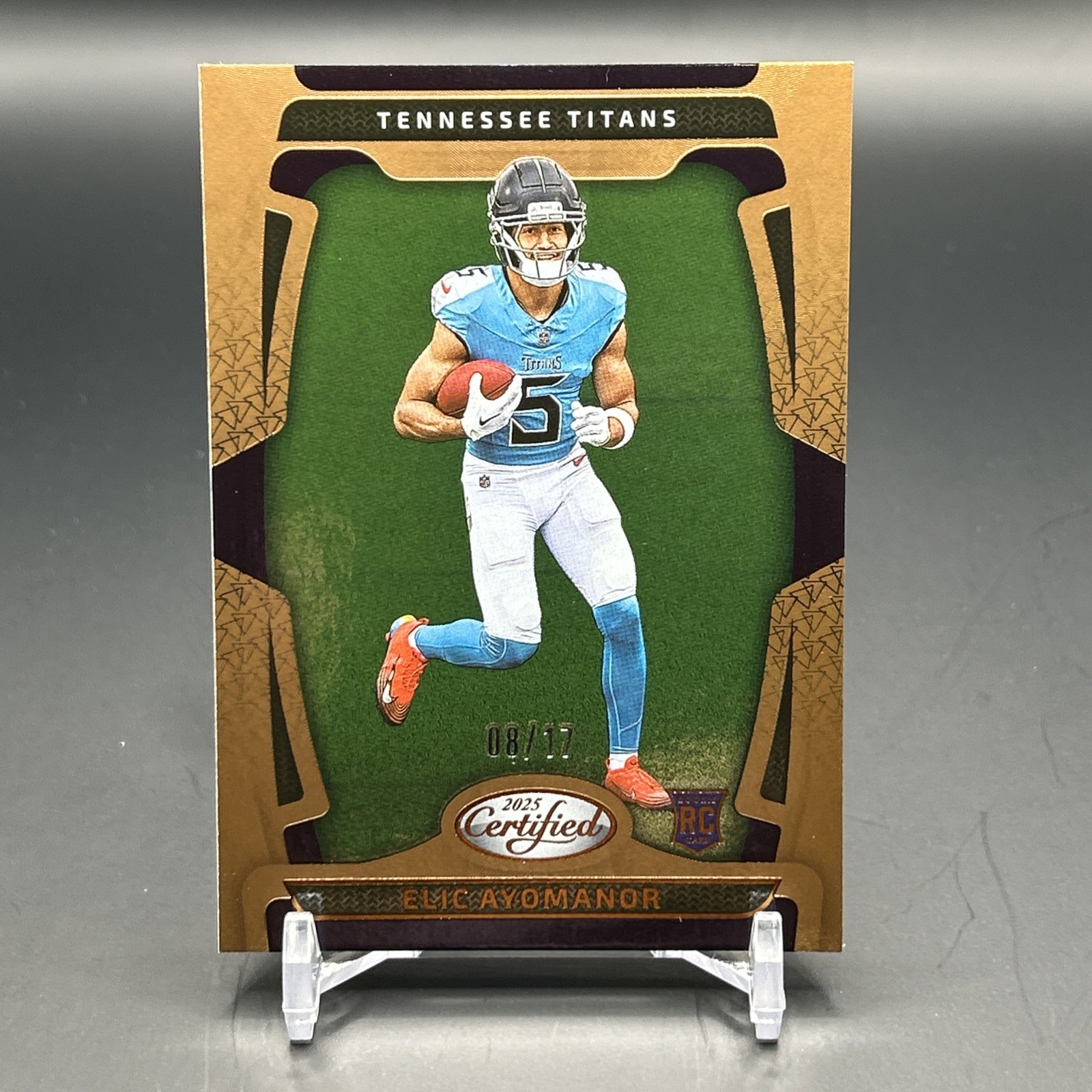 Elic Ayomanor 2025 Panini Certified RC Copper /17 Tennessee Titans #152