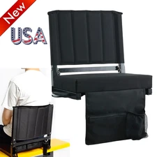 Stadium Seats for Bleachers Thick Padded Bleacher Seat with Cushion Back Support