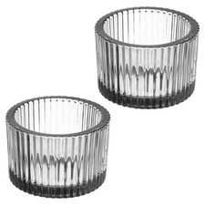 2 Pcs Tealight Candle Holder, Tea Lights Candle Holder Glass Votive Candle Ho...