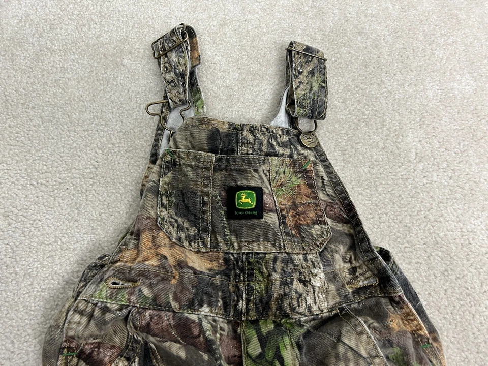 John Deere Baberos Niños 2T Niño Camuflado Pantalones Roble Musgo Jóvenes Niños Caza Granja Foto 3 de 4