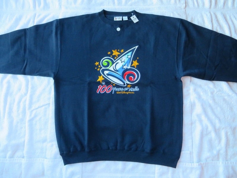 NEW with TAGS Men's 2XL 100 Years of Magic Sweatshirt Disney World 2001 - 2002