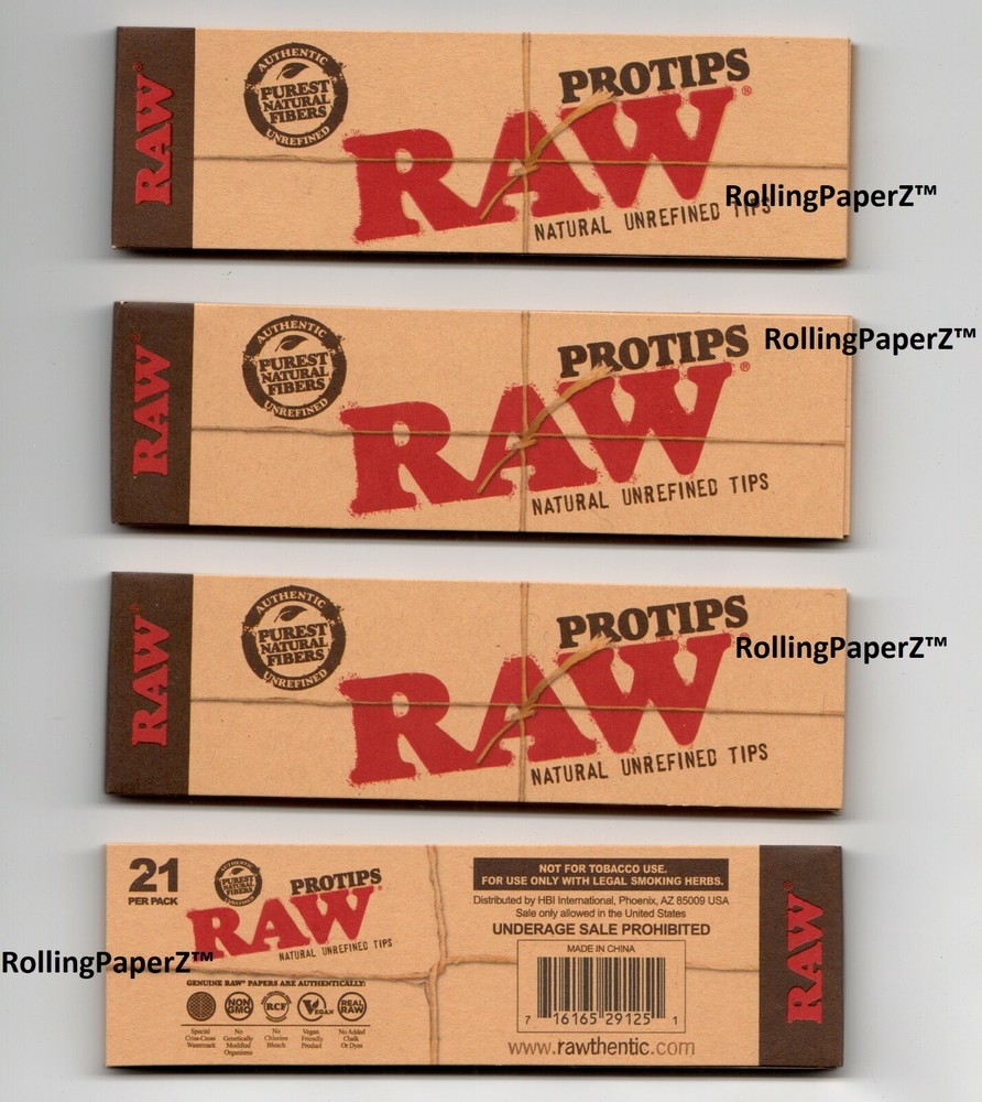 4 Packs RAW Rolling Papers for Phatty Custom Creative Rolls Tips