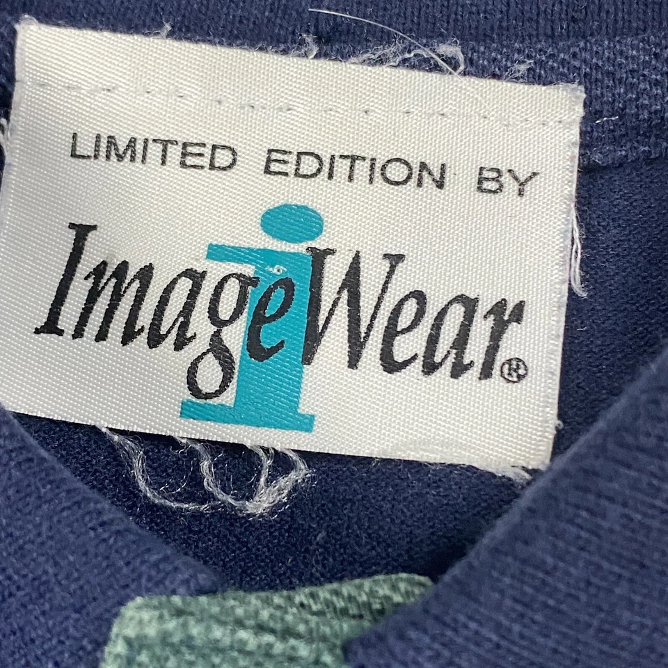 VTG 90S RETRO GETTYSBURG COLLEGE COLORBLOCK KNIT COTTON RUGBY POLO SIZE MEDIUM Foto 4 de 4