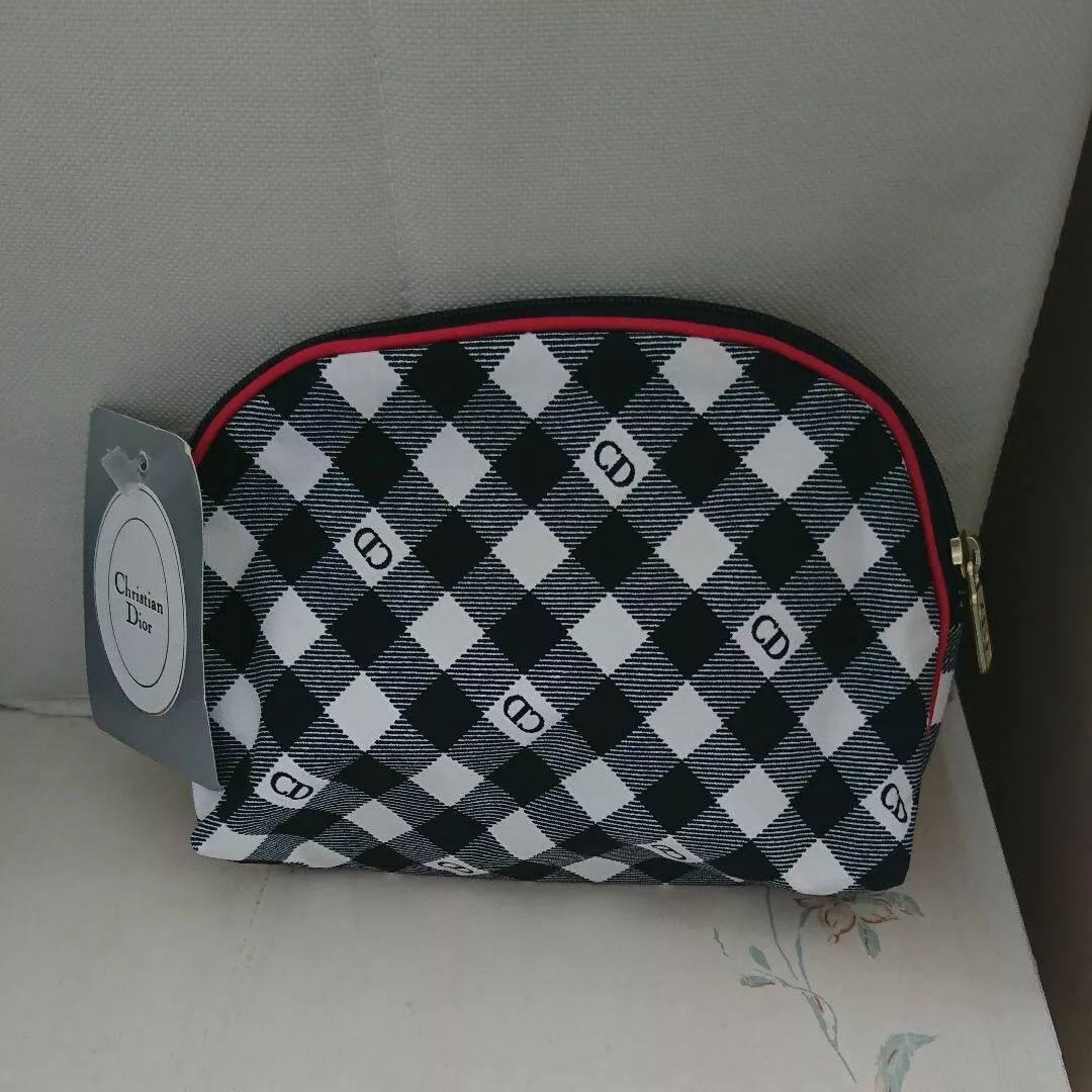 Sac à vérifier authentique logo CD vintage Christian Dior flambant neuf