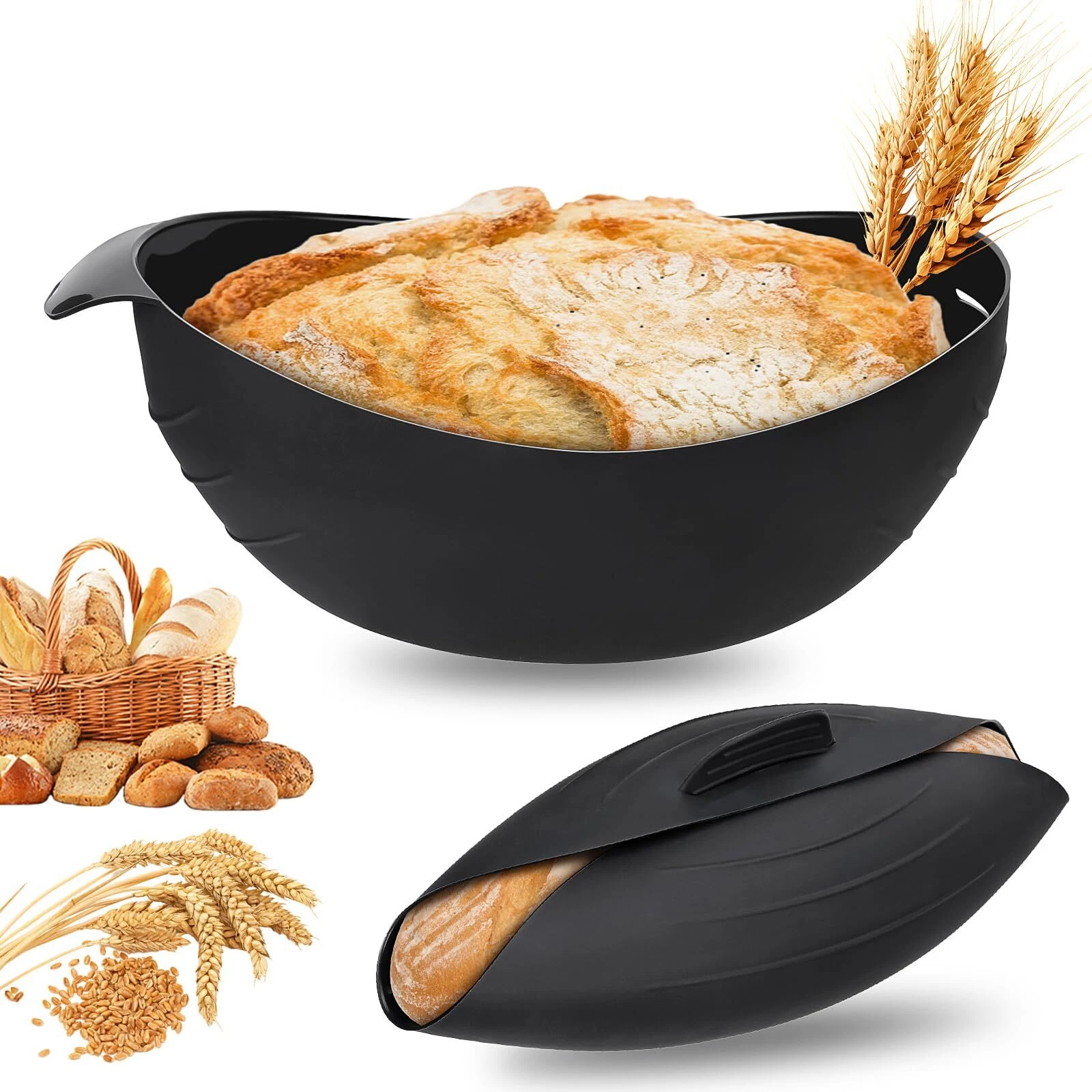 3-in-1 Silicone Bread Mold Silicone Universal Tray Silicone Bread Baking Mold Bread Baking...