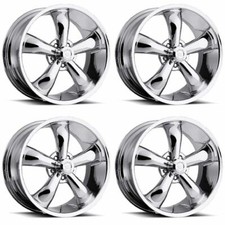 Set 4 20" Vision American Muscle 142 Legend 20x8.5 5x4.75 -6mm Wheels Chrome Rim