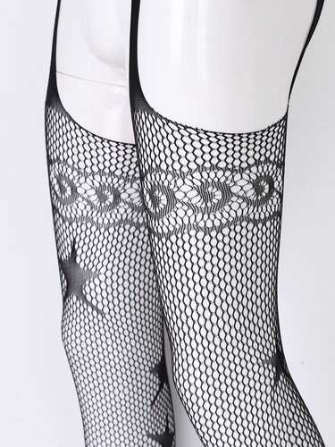 Collant homme résille transparent sans entrejambe sissy lingerie bas collants sous vêtement - Photo 131 sur 132
