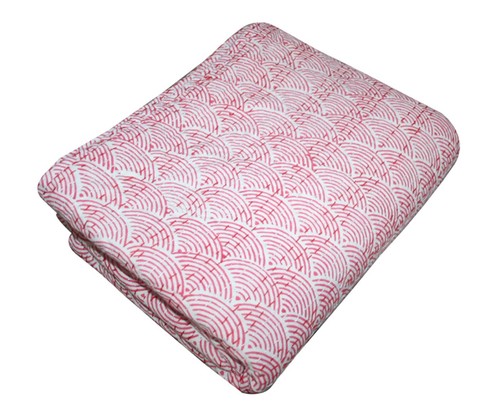 Indian Cotton Floral Kantha Quilt Blanket Bedspread Handmade Throw Bedding Boho - 第 1/4 張圖片