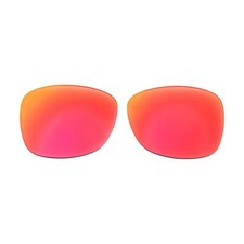 Walleva Fire Red Polarized Lenses For RayBan Stories Wayfarer 50mm Smart Glasses
