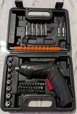 SUPER BRAND TOOLS THE SUPERDRILL ™ - CORDLESS SCREWDRIVER / DRILL 46PCS W/CASE 
