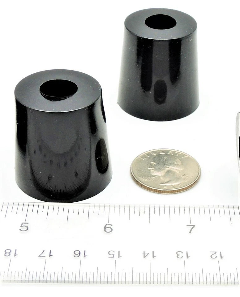 1 1/4” Diameter x 1 1/4” H Rubber Feet w Washer Rubber Bumpers Various Pak Sizes - Image 3 of 4
