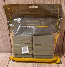 Tactical 5.56 FAST MAG Airsoft Fast Magazine Pouches Holder Fit Molle System TAN