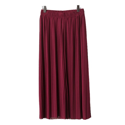 Pantalone donna gamba larga harem plissettato stropicciato svasato palazzo tinta unita larghi - Foto 21 di 28