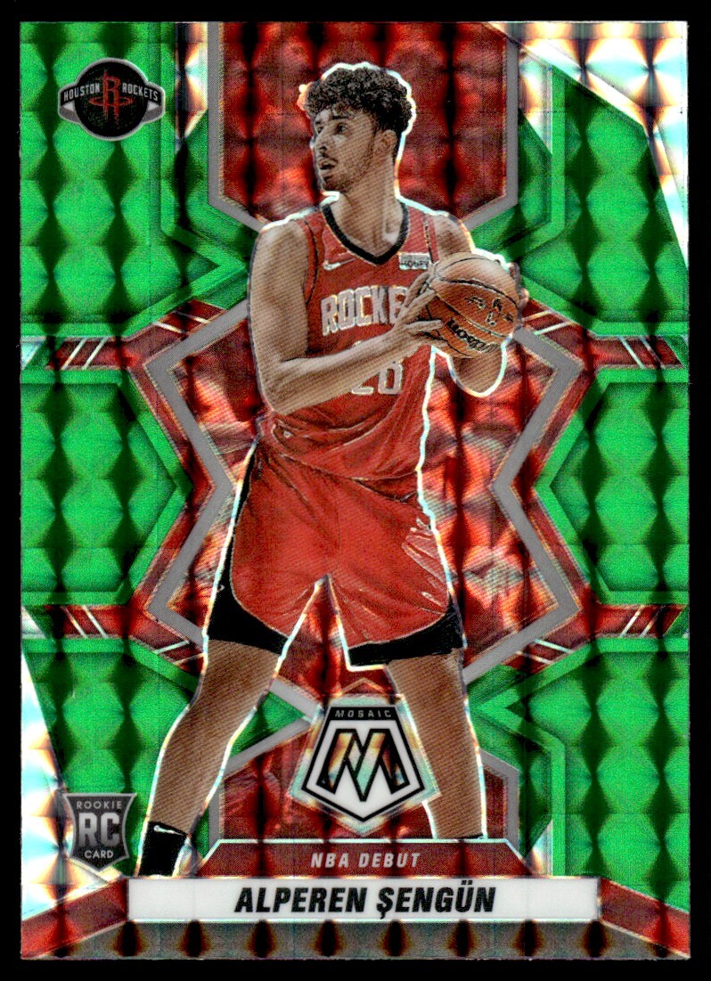2021-22 Panini Mosaic Green Alperen Sengun Rookie Houston Rockets #272