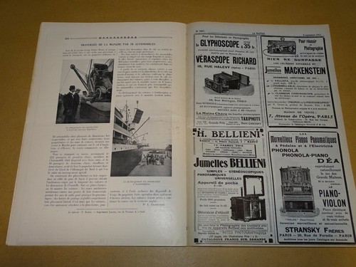 *** La Nature n° 1997 (02/09/1911) - Geomys / Fabrication épingles / Automobiles - Picture 5 of 5