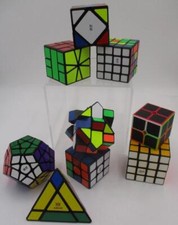 Vtg Lot of 9 QiYi Mefferts Rubiks Revenge Cub...