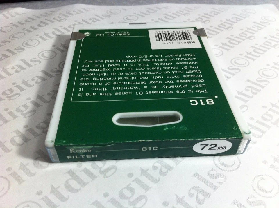 Genuine Kenko 72mm Warming 81C 81-C 81 C Orange Glass Lens Filter 72 mm Japan  - Image 2 of 3