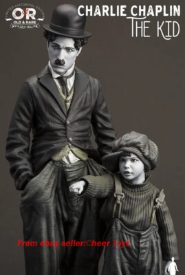 Statue Charlie Chaplin – A Dog's Life – Polystone – Infinite Statue, Rare