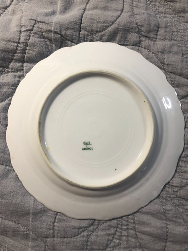 PIATTI DA DESSERT VINTAGE ELITE LIMOGES PORCELLANA FRANCESE 6,25” floreali lotto di 7 - Foto 3 di 8