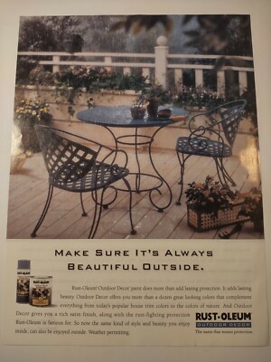 Rustoleum Outdoor Decor Deck Care Make Sure Its Beautiful Vintage Print Ad