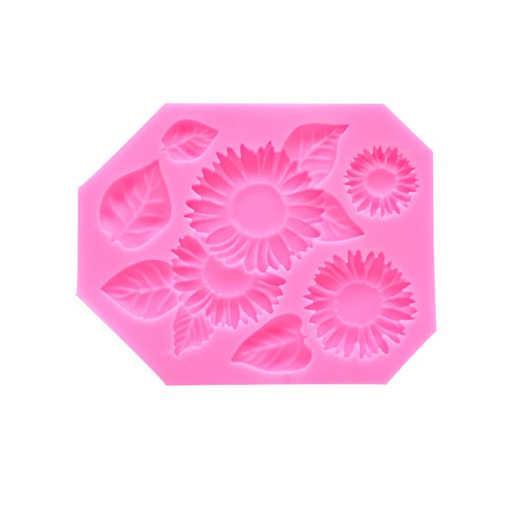 Sunflower Silicone Fondant Icing Mould Wedding Cake Decoration JK eBay