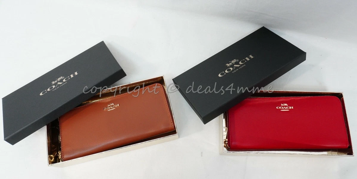 Coach boxed slim zip wallet sales
