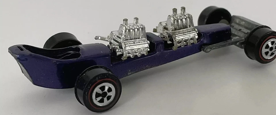 Johnny Lightning Redline Topper Personalizado 1969 Dragster Púrpura De Colección Muy Bonito Foto 4 de 4