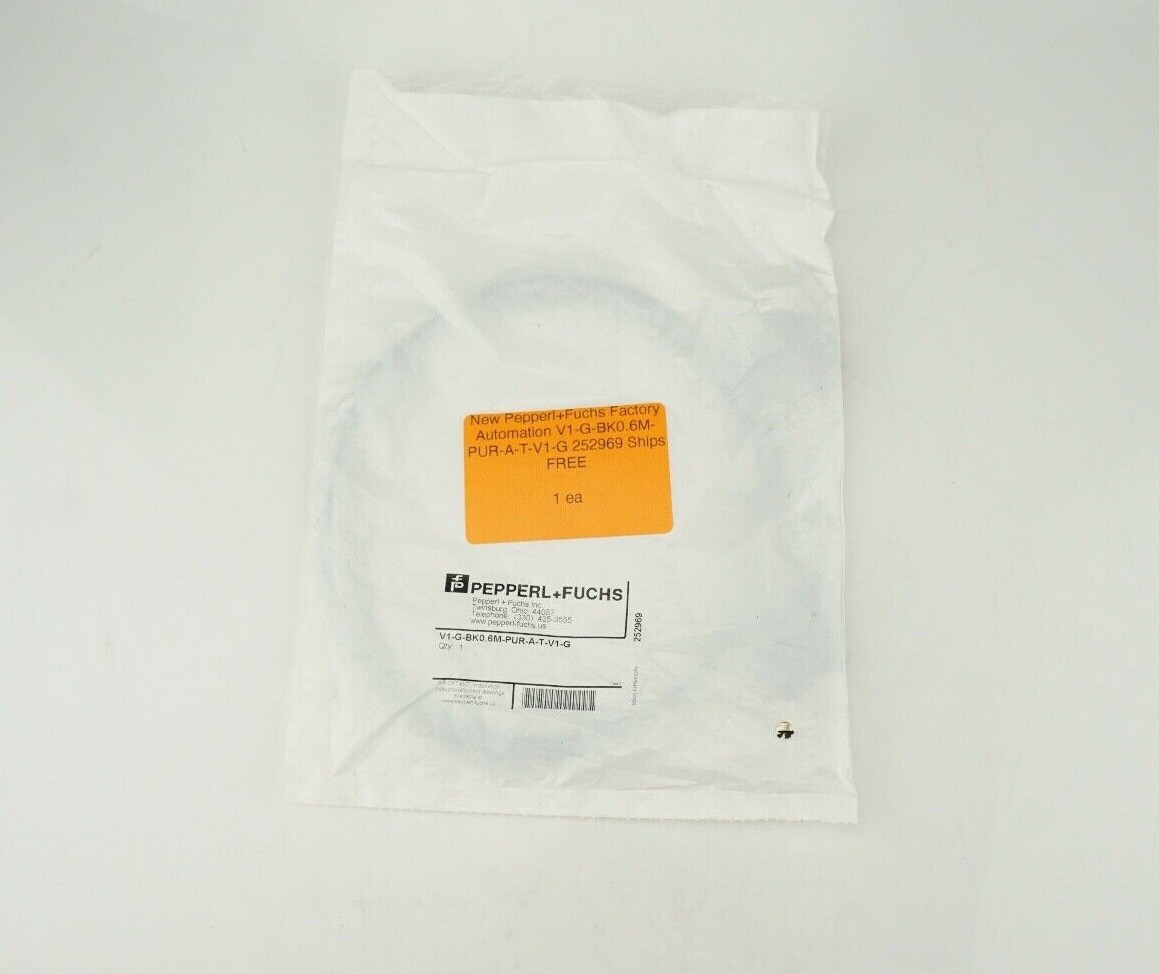 New Pepperl+Fuchs Factory Automation V1-G-BK0.6M-PUR-A-T-V1-G
