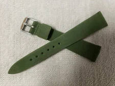 NOS vintage Stylecraft 60`s FOREST GREEN CORFAM 19MM vintage watch strap