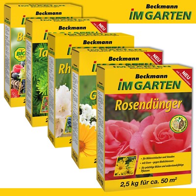 Beckmann 2,5 kg Dnger Beeren-Plurafert Garten-Rhododendron-Rosen-Tannen  Auswahl | eBay.de