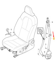 VOLVO XC40 Front Left Seat Belt 32131980 NEW GENUINE