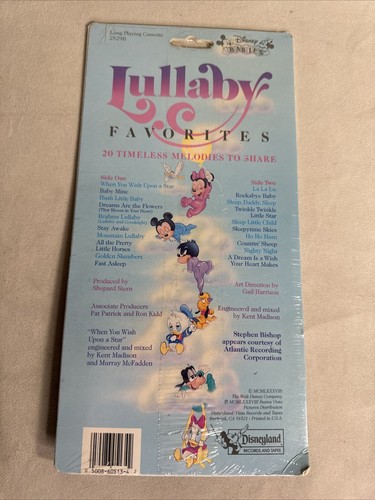 Disney Babies lullaby favorites long playing cassette tape, rare - Picture 2 of 2